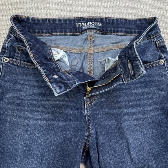 Maurices Womens Blue Bootcut Jeans Size 4 Long Stretch Denim Mid Rise 5 Pockets - Picture 5 of 13